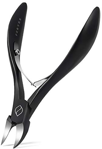 FERYES Präzision Nagelschere für tief Eingewachsene Fußnägel aus Edelstahl für Dicke und durch Pilzbefall Nagelzange