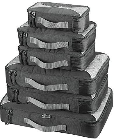 G4Free 3pcs / 6pcs / 7pcs Packing Cubes de Embalaje Organizador de Maletas Organizador de Embalaje de Equipaje Valor Establecido para Viajes