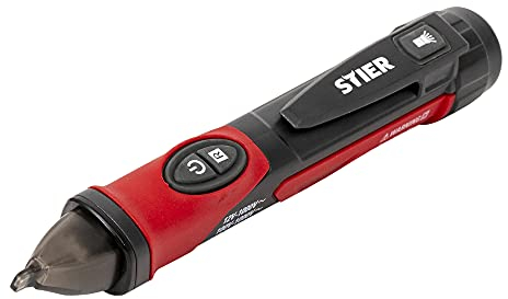 STIER berührungsloser Spannungsprüfer, 12 bis 1000V AC, IP67, mit Taschenlampe, Phasenprüfer, energieeffizient