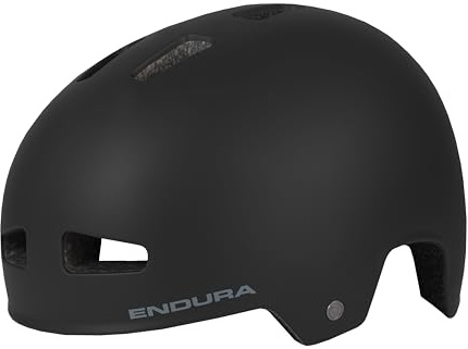 Endura Unisex Erwachsene PissPot BMX Fahrradhelm | Leichte Konstruktion | Externe Lüftungsschlitze | Mikroverstellsystem Helm, Schwarz, S-M
