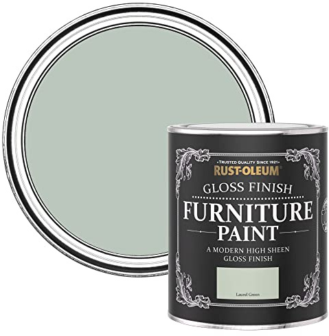 Rust-Oleum Green Furniture & Skirting Board Paint in Gloss Finish - Laurel Green 750ml