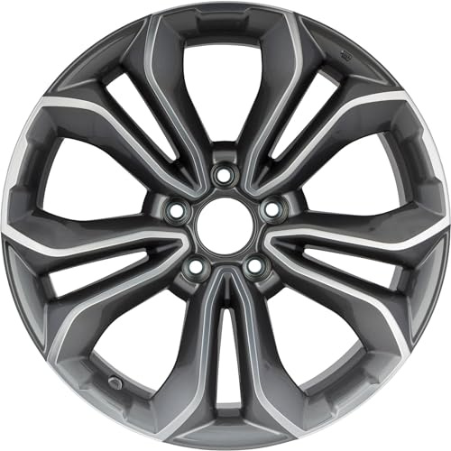 New 18x7.5 18 Inch Machined and Grey Aluminum Alloy Wheel Rim Fits Honda CRV 2020 2021 2022 | ALY63161U30N