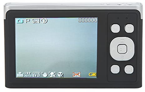 Pilipane Cámara Digital Sin Espejo IPS HD De 2,88 Pulgadas para Fotografía Y Video, Cámara Digital 4K, Cámara Vlogging AF Autofocus 16X Zoom 50MP, con Luz De Relleno LED, Correa De Man (Black)
