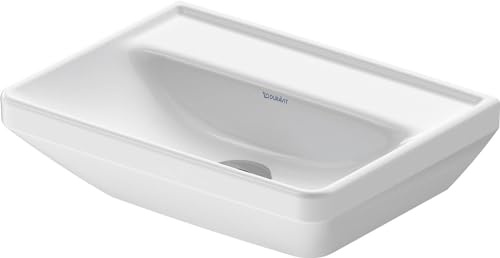 Duravit D-Neo lave-mains, 450x335mm, sans trou pour robinet, sans trop-plein, blanc brillant, 0738450070