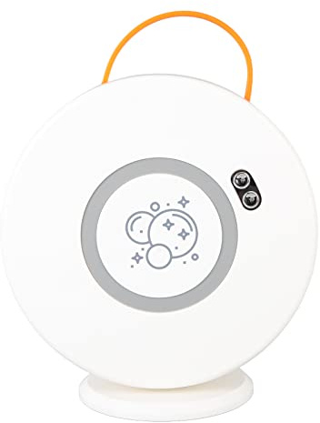 Automatische Seifenblasenmaschine, Sicheres Tragbares Seifenblasengebläse für Kleinkinderpartys Zum Geburtstag (Weiss)