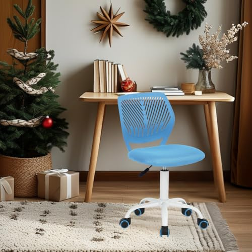 FurnitureR Writing Task Chair Ergonomic Kids Teens Boys Girls Study - Adjustable Height Swivel Computer Laptop Desk Chair for Home,Office,Study Room