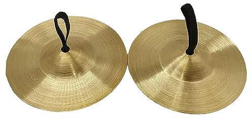 LOVIVER Kinder-Handbecken, Crash-Becken für Kinder, pädagogische Percussion-Fingerbecken für Konzerte, Chöre, Präsentationen, Veranstaltungen, Konzerte, 9CM