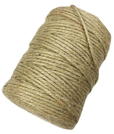 Corda for bondage, corda da giardino, corda di iuta, spago, bobina di bottiglie fai da te, 328 piedi, corda di canapa/diametro 3 mm.