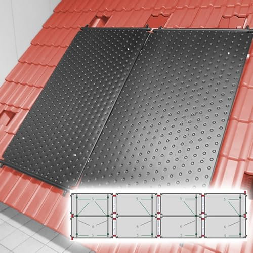Poolheizung Solar Schwimmbad Pool Heizung HelioPool® L I 4 x 2 STK waagerecht I 17,76 qm Absorber bis 60 CBM Wasservolumen