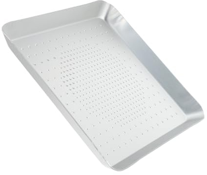 Alipis 12 Inch Punched Pizza Tray Aluminium Oven Pan Non Stick Pizza Tray for Oven Even Heat Distribution Easy Cleaning Baking Plate