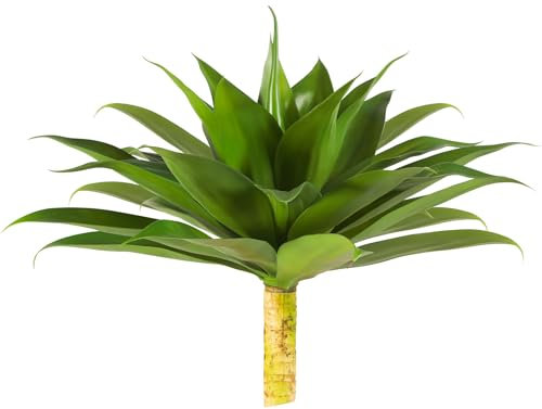 Tamiaia™ Künstliche Agavenpflanze für den Außenbereich, 71,1 cm, große Agave, künstliche Pflanzen, künstliche Agave, Sukkulente für Hof, Garten und Heimdekoration (grün, 55,9 cm)