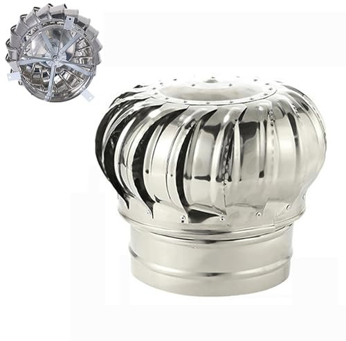 Comignolo Rotondo, Comignolo Rotondo in Acciaio Inossidabile, Nessuna Perdita di Elettricità, Copertura Esterna del Camino, per la Ventilazione della Mensa, Cappuccio della Canna Fumaria (Size : 400