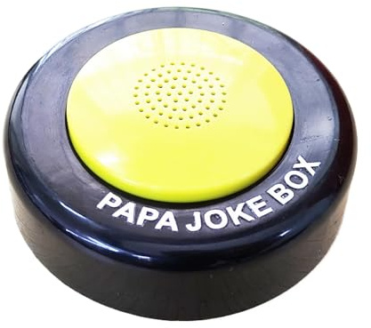 50 blagues de papa dans un bouton,Bouton de blague de papa - Bouton générateur de blagues de papa avec 50 blagues hilarantes de papa - Boîte à son parlante hilarante, soulagement du stress avec 50 bla