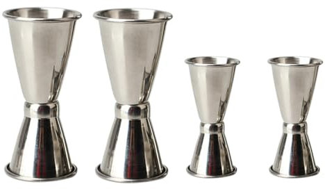 PRETYZOOM Misurino Da Bar Set Da 4 Pezzi in Acciaio Inossidabile Per La Misurazione Dellalcol Nel Settore Del Bar.