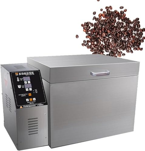 XINRISHENG 2000g, Automatic Timing Coffee Roasters,Nut Roaster Machine,Stainless Steel Coffee Beans Roasting Machine,Adjustable Speed & Temperature