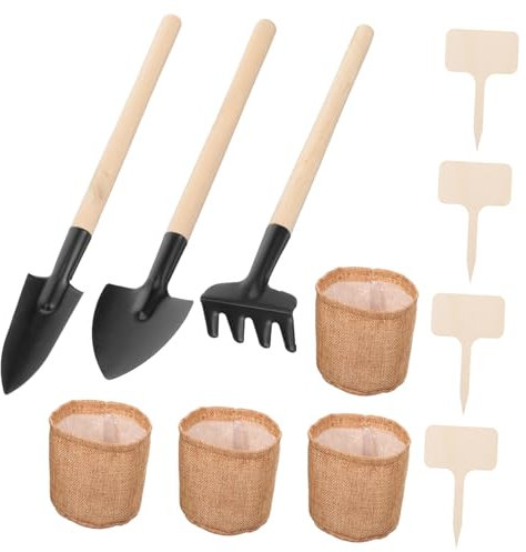 Mipcase 1 Ensemble Ensemble d'outils de Jardin Outils de Jardin pour Le Jardinage kit de bonsaï kit d'outils pour bonsaï Petits Outils de Jardin Main de Pelle de Jardin Mini-Pelle Lin
