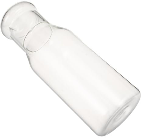 Luxshiny Caraffa Per Da in Vetro Trasparente Contenitore Per Bevande Calde e Fredde Design Per Cucina e Living Facile Da