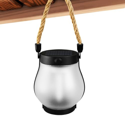 Solar Flame Lights - Dancing Flame Solar Lantern | Solardriven Flimrande LED - Med Rep | Uppladdningsbar Campinglampa | Utomhusbelysningstillbehör För Uteplats, Camping Och