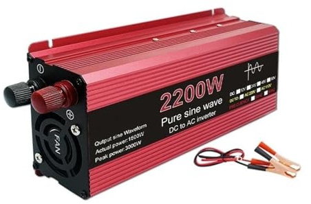 Onda Sinusoidale Convertitore Corrente 1000w 3000w 2200w 1600w Inverter Di Potenza Onda Sinusoidale 12V DC A AC 220V Convertitore Stabilizzatore 24V Solare 50hz 60hz(12V,220-240V 50HZ,2200W)