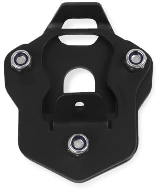 Motorcykel Kickstand förlängningsplatta Fot sidostöd Expander för motorcykelställ(Svart)