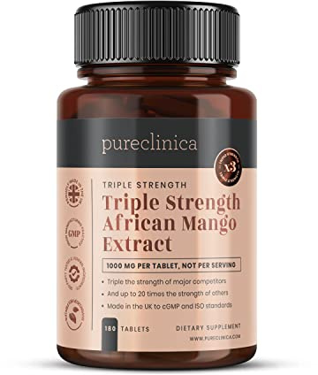 Dreifach Starke Afrikanische Mango 10.000 mg x 180 Tabletten – Vorrat für 6 Monate