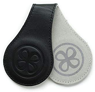 Cloby CBY-CP1-BLA Magnet Clips 2er Set Leder schwarz/Canvas grau