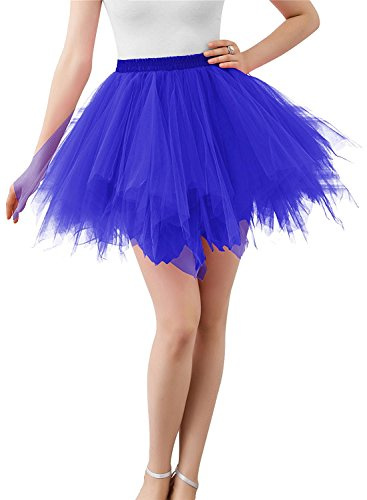 Karneval Damen 80er Puffy Tüllrock Tütü Röcke Tüll Petticoat(MEHRWEG)