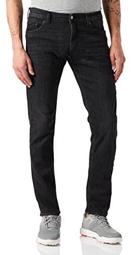 Replay Jondrill Powerstretch Denim Men's Jeans - Carrot, Grey (097 Dark Grey), 34W x 34L