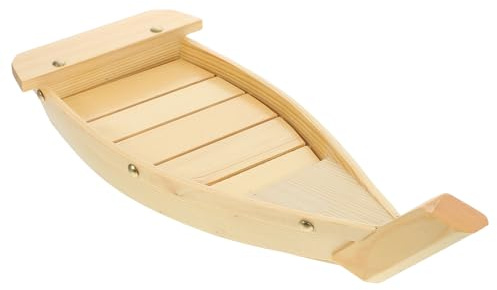 Sushi Bateau en Bois Plateau Sushi Sashimi Plat de Service Plateau Collation
