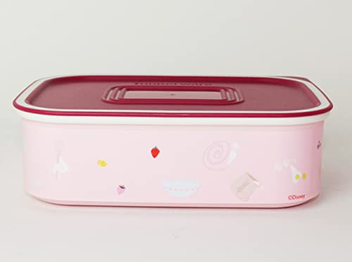 NEW TUPPERWARE Quadro Set Micky Maus Behälter Dose 500ml Vorratsdose Keksdose + Trinkbecher, Rosa
