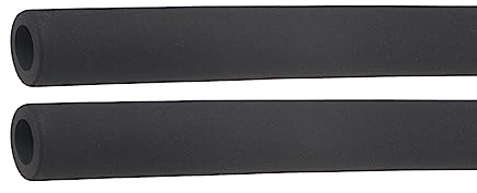 Rebower Tuyau Isolation Tube Chaleur Préservation Mousse Tube Poignée Poignées, [pour Plomberie Isolation Enveloppe] - 20mm ID/1ft/Noir/2pcs