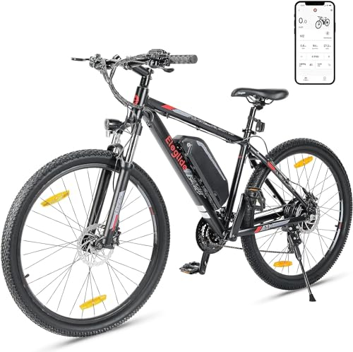 Eleglide M2 Electric Bike, 27.5''/29'' Electric Bicycle for Adults, E Mountainbike, 36V 15Ah Removable Battery,Max Range 125KM, Dual Hydraulic Disk Brake, 21 Speed, APP (Inches, 29)