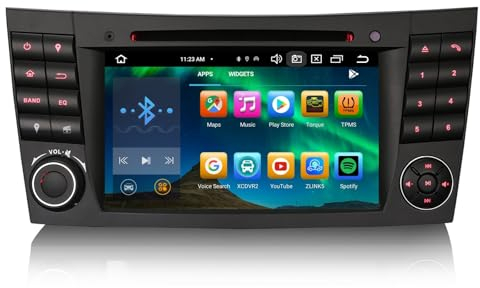 GONFEN Acht-Kern 4GB+64GB Android 13.0 GPS DAB+ Autoradio Für Mercedes-Benz E Klasse CLS Klasse W211 W219 mit Navigation Apple CarPlay Android AUTO DSP WiFi 4G DVD USB Bluetooth 5.0 Canbus TPMS DVB-T2