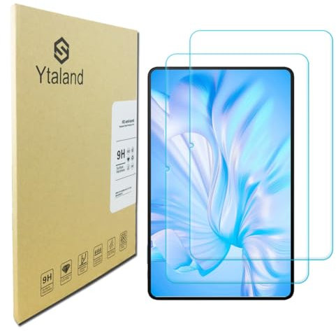 Ytaland - Protector de pantalla para tablet Oukitel OT5S de 12 pulgadas, 2 unidades, dureza 9H, antiarañazos, HD Clear