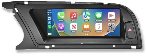 Ninetom Autoradio écran Tactile 8,9 avec Carplay sans Fil et Android Auto pour 2009-2016 Audi A4 S4 avec système 3G MMI+, Prend en Charge Mirrorlink, Caméra, Navigation