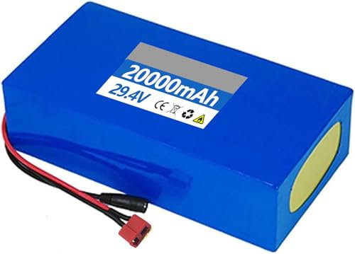Batería Ebike 24V 29.4V 8Ah 10Ah 15Ah 18Ah 20Ah Batería de Litio Bicicleta eléctrica incorporada Plegable PVC Impermeable para 500W 400w 350w 200W Motor con Cargador 29.4V 10AH,T