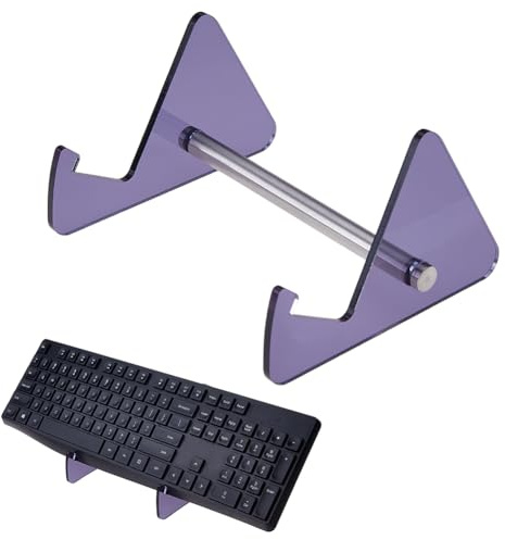 DICOSMETIC Supporto Espositivo per Tastiera Meccanica in Acrilico a un Livello Nero 16,4x13,4x8,5cm Supporto di Archiviazione per Tastiere e Tablet Può Contenere Fino a 1 Tastiera
