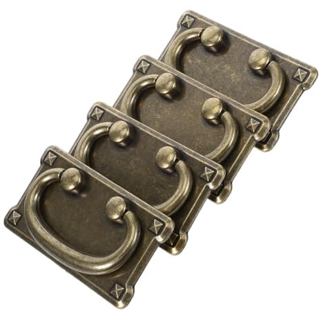 JECOMPRIS 4pezzi Maniglie Armadi Vintage in Lega Maniglie Cassetto Stile Retrò Cinese Ferramenti Antichi Per Mobili Cucina Bagno Camera Da Letto