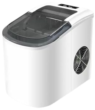 Máquina de hielo eléctrica para la encimera, máquina de hielo automática y portátil, 33 libras en 24 horas, ideal para café helado y cócteles