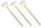 SKISUNO 3pcs Fan Shaped Makeup Brush for Blush Powder and Highlighter Application Manmade Easy to Clean for Teenagers and Festival Use