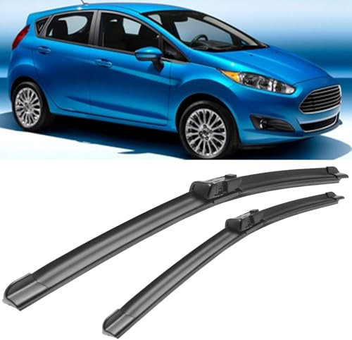 ZhangXD Wischer für Ford Fiesta MK7 2009-2017, Windschutzscheiben-Regenbürsten Wischerblatt Front Scheibenwischer Set Vorne Scheibenwischerblätter