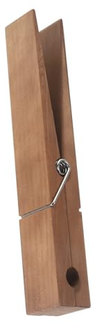 Toyvian Molletta Gigante in Legno Portasciugamani Antiscivolo 30x4x5cm Clip Multifunzionale Per Asciugamani e Accessori Bagno Finitura Liscia Per Uso Domestico e Lavanderia