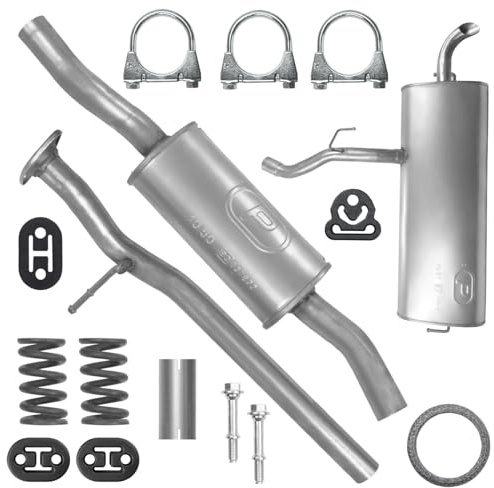 POLMOstrow Auspuff Mitteltopf und Endtopf für Nissan Qashqai 1 I J10 2.0 Fließheck 2006-2014