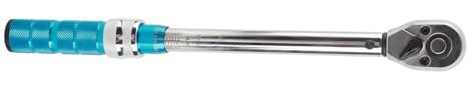 Fyearfly Llave de torsión de 3/8 pulgadas, ajustable de 10 a 60 Nm, acero al cromo vanadio para reparaciones de automóviles y bicicletas, incluye caja de almacenamiento, control preciso de par