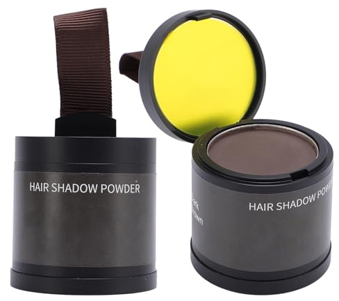 TARSHYRY Hårlinjepulver för Kvinnor och Män, Root Touch Up Hårfärg för grå Täckning, Bald Spot Concealer & Hårrotsfyllmedel, 24-timmars Vattentätt Hårfärgspulver (Mörkbrun)