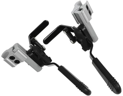 AMUSLESUR 2 Stück Aluminiumlegierung Rollstuhl Handbremsen Mechanische Bremse 25mm für Elektrorollstühle Transport und Seniorenrollstühle Sichere Ersatzteile für Mobilität