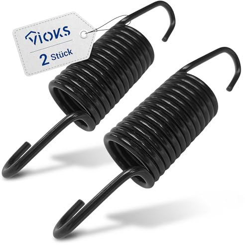 VIOKS 2 resortes de metal para tina, repuesto para Bosch Siеmens 00606818 606818 606818 muelles de extensión con gancho para lavadora iQ100 iQ300 iQ390 Serie 2 Serie 4 iSensoric Maxx extra clase