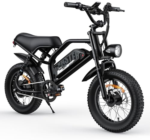 AVDLEU Vélo Électrique Adulte 16/20 Pouces, Velo Electrique Homme Femme avec Batterie Amovible 36V/48V 12,8/15.6Ah, Fat Bike Électrique 16 x 3.0/4.0, Double Suspension, Freins à Double Disque