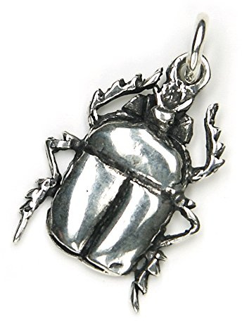 Drachensilber Anhänger Scarabäus ägyptischer Schmuck Käfer Glücksbringer 925er Silber Silberschmuck Glückskäfer
