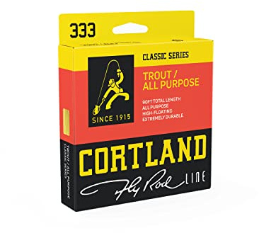Cortland Trout-All Purpose Fly Line, Yellow 90ft, WF4F